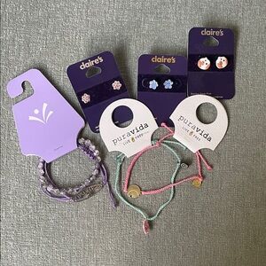 Pura Vida Bracelets, Claire's Earrings, Maurice’s Bracelet Set - all NWT